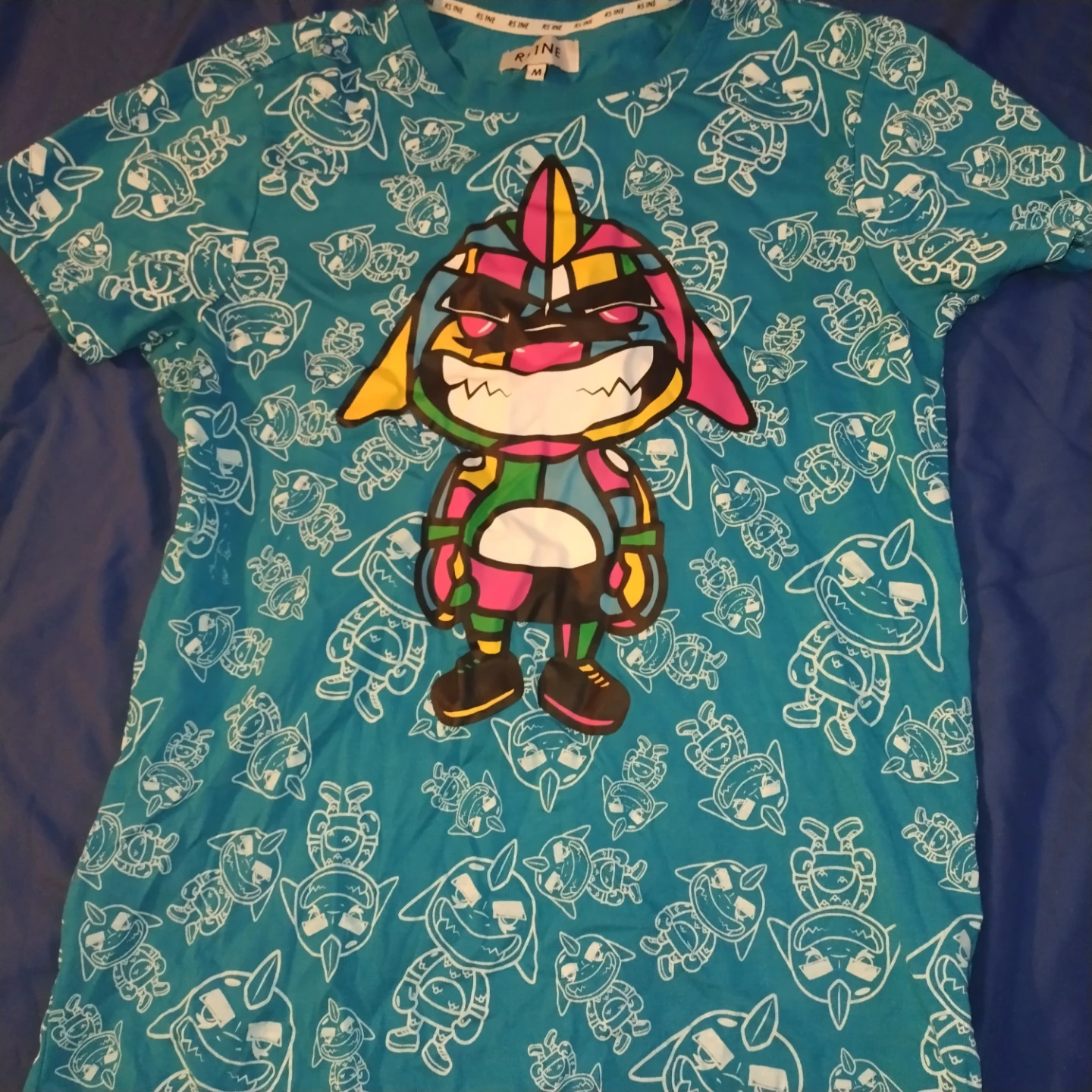 RS1NE Blue Graphic T-Shirt - Size M