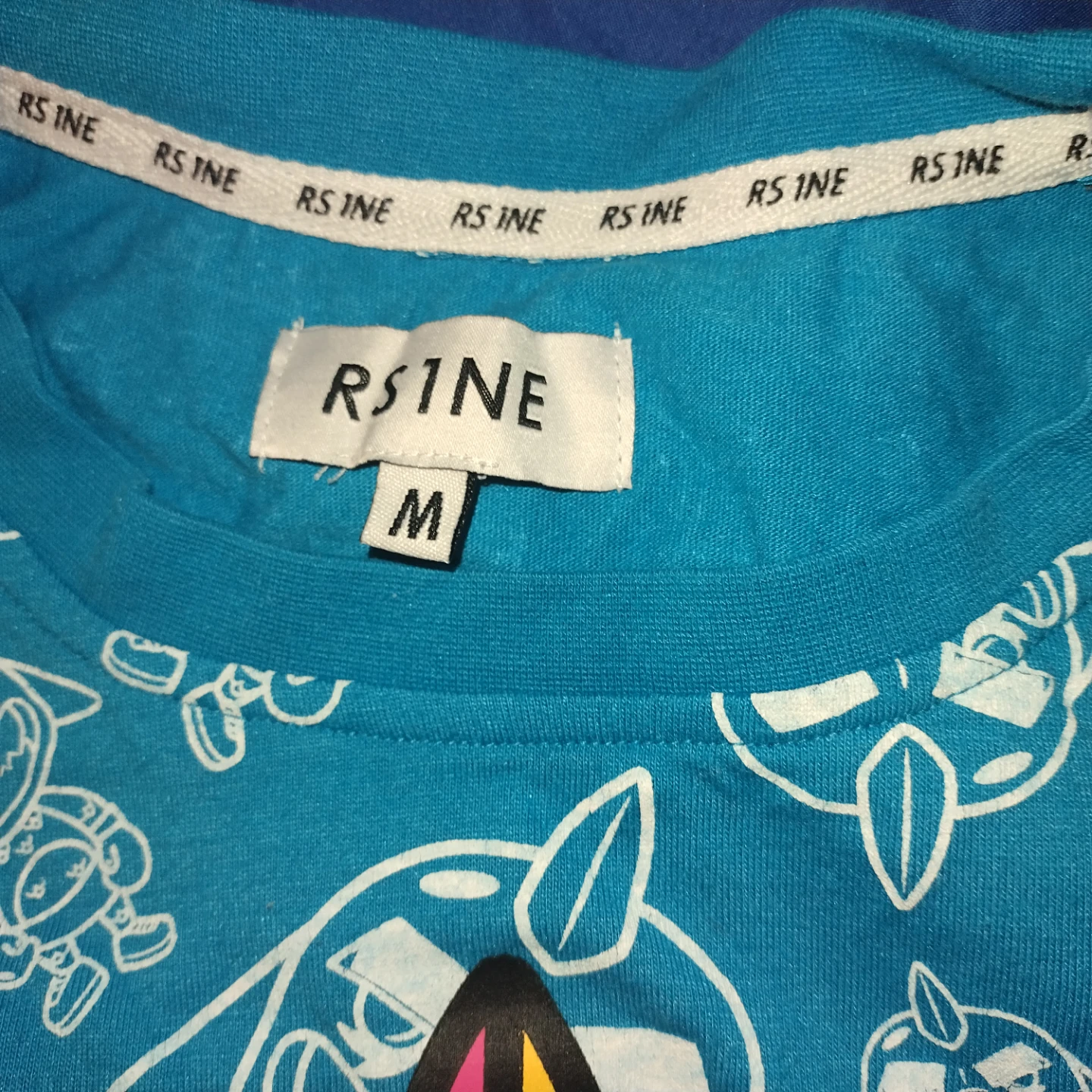 RS1NE Blue Graphic T-Shirt - Size M - photo 2