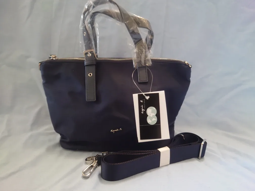 New Agnes B. Voyage Navy Tote Bag
