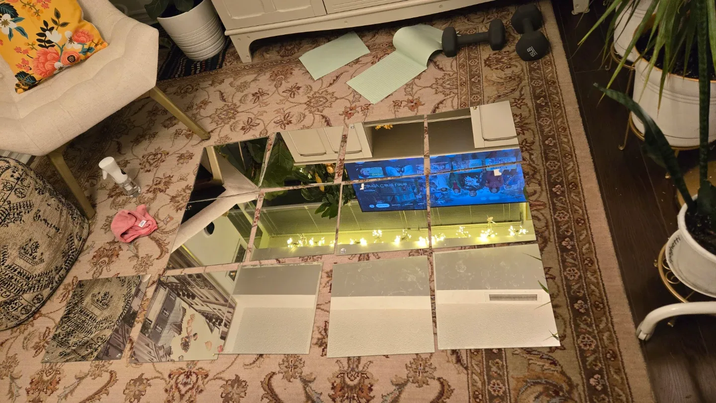 Square Wall Mirrors square ft each