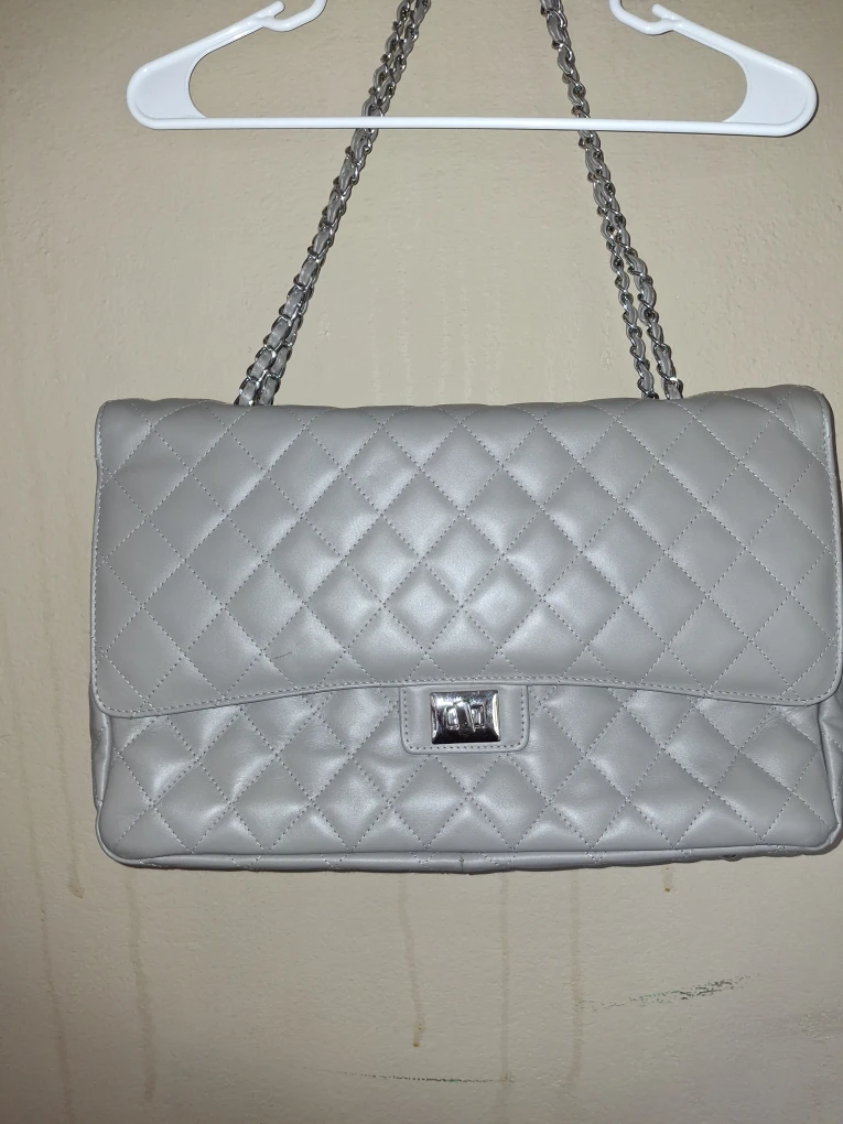 Quilted Leather Shoulder Bag xxl