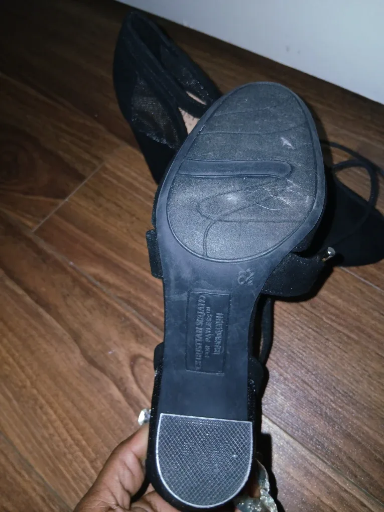 Christian Siriano Black Heels - 6.5 image indicator(7)