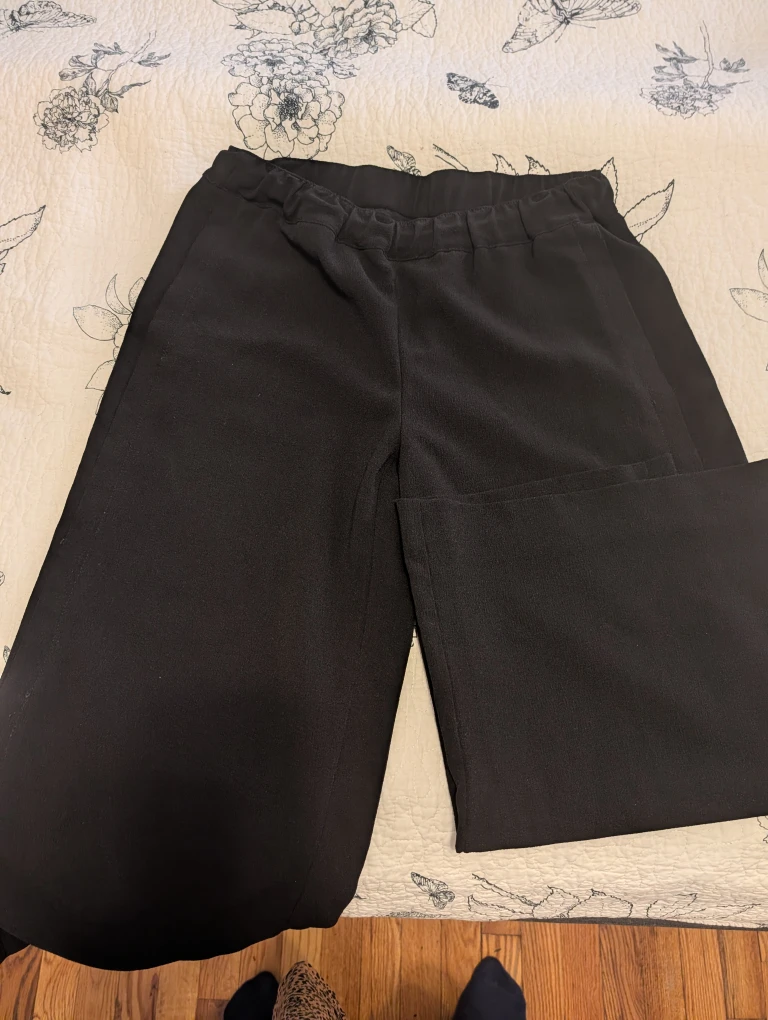Black and white brand Black Wide Leg Pants #Cleanout