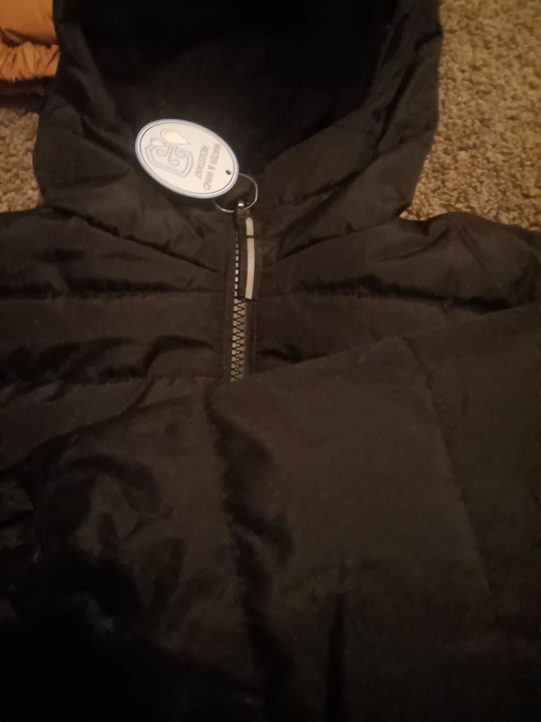 Whales Tail Boys Black Puffer Jacket - Size 4 - photo 2
