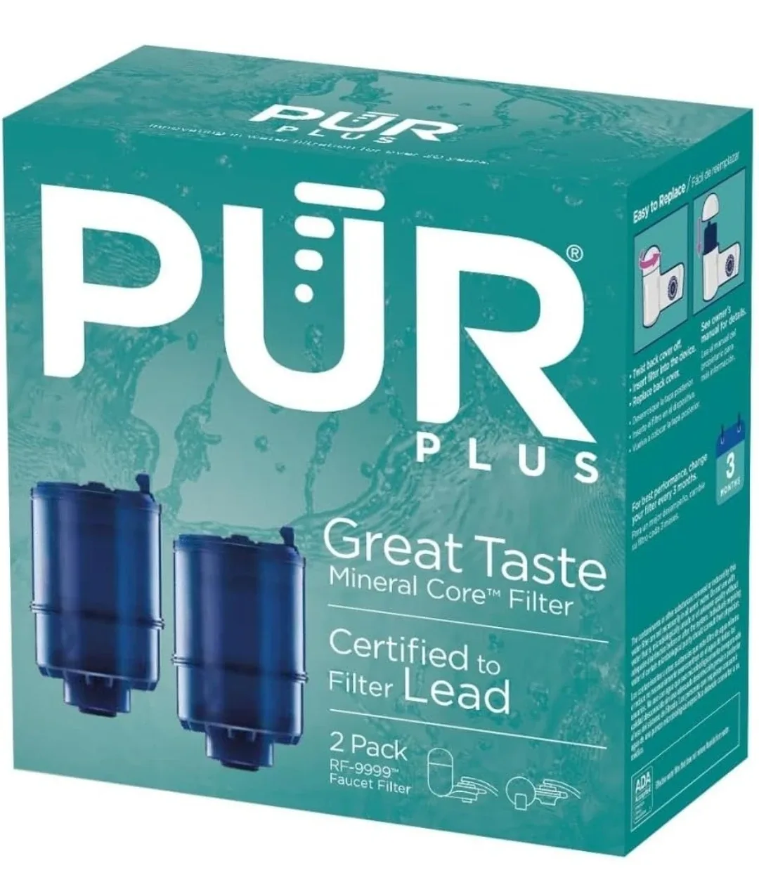 PUR MineralClear Faucet Refill RF-9999, 2 Pack image indicator(6)