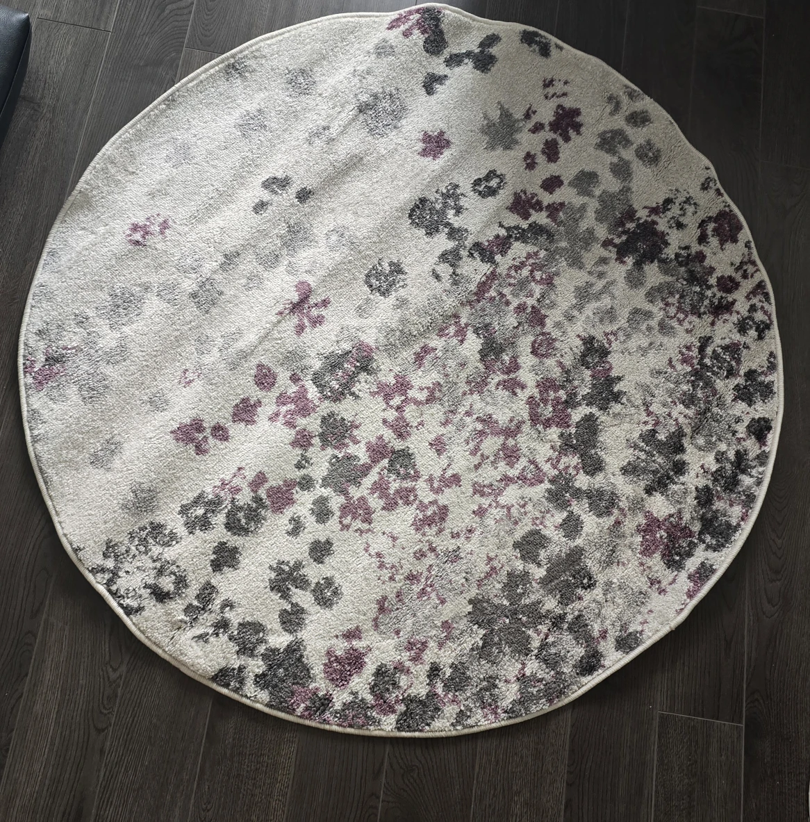 Round Floral Area Rug