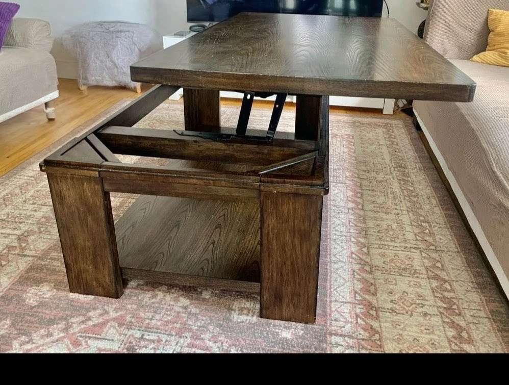 Solid Wood Lift Top Coffee Table