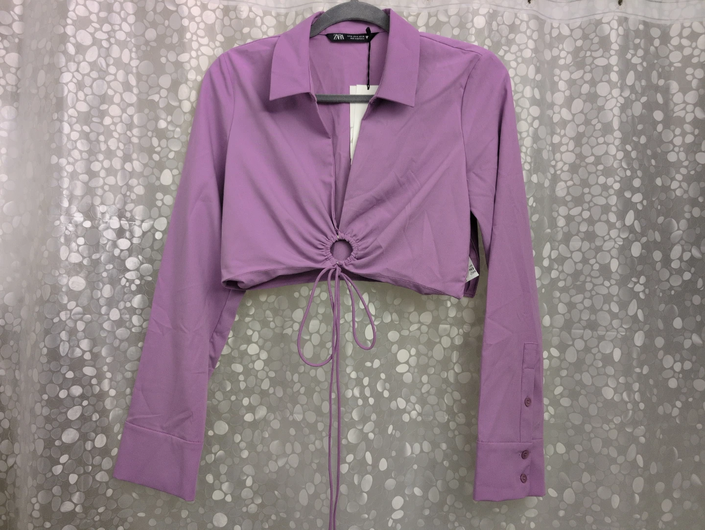 Zara Purple Crop Top - Size M