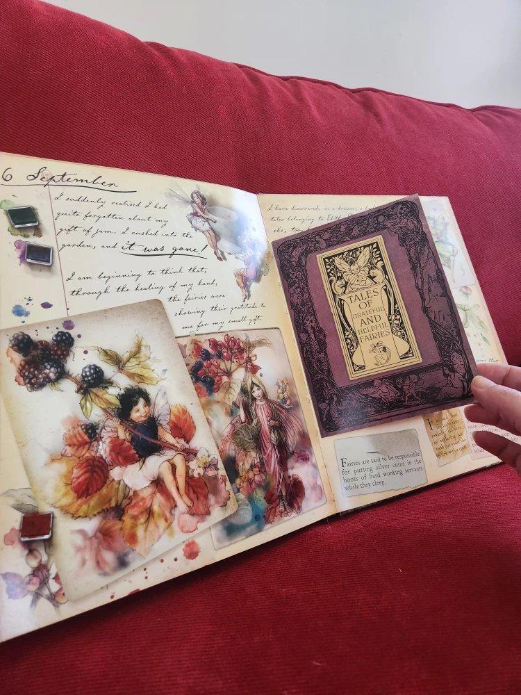 VINTAGE FAIRY BOOK DIARY - photo 3