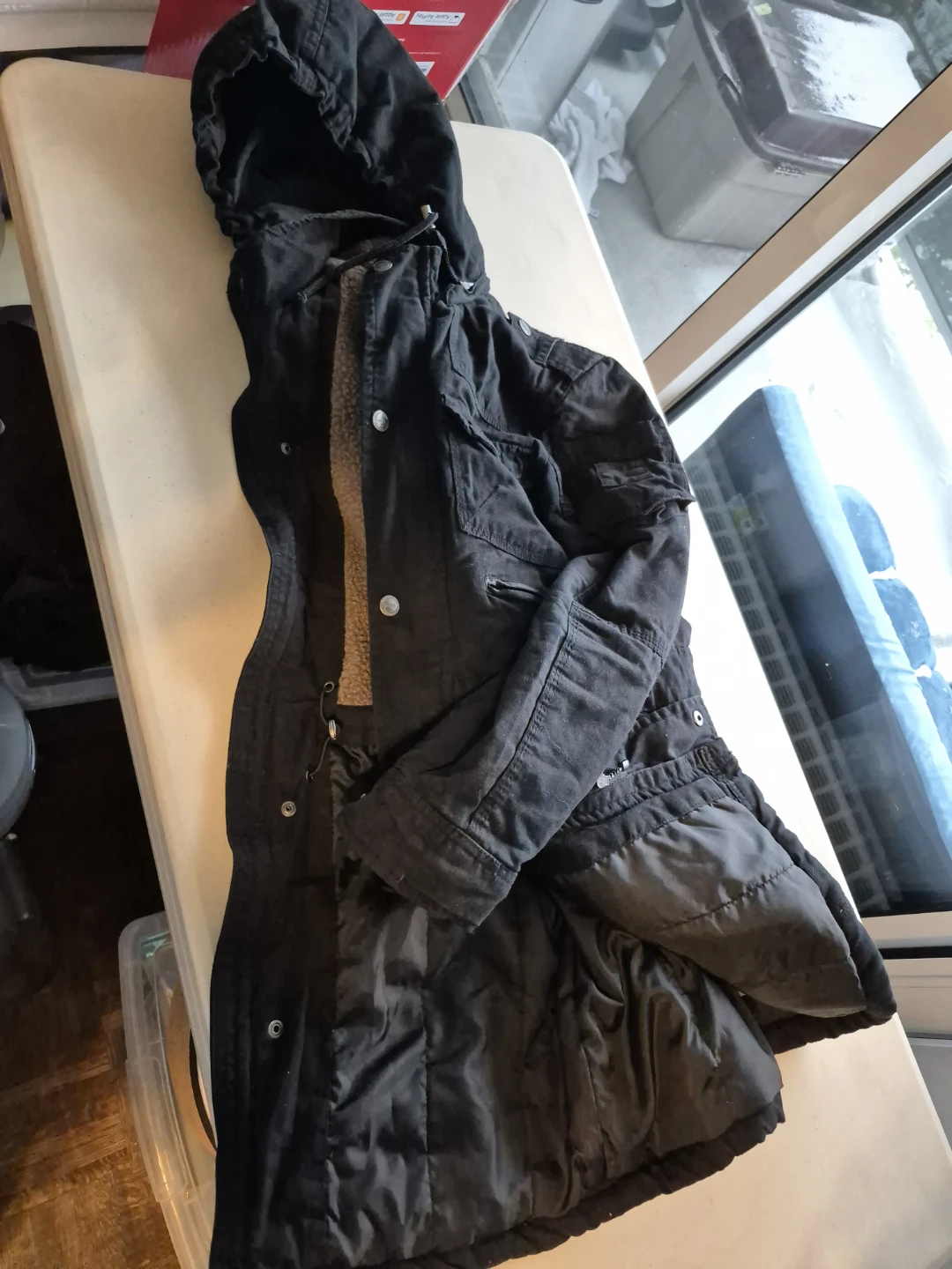 DeFacto Black Winter Jacket unisex - Size S - photo 5