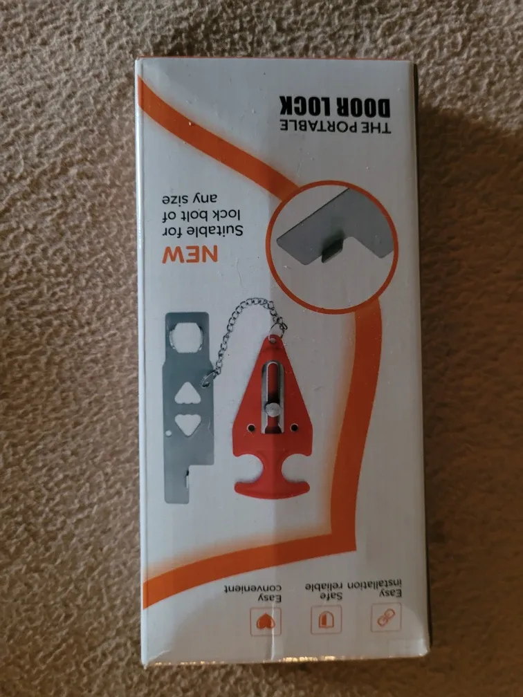 Portable Door Lock - New in Box # cleanout