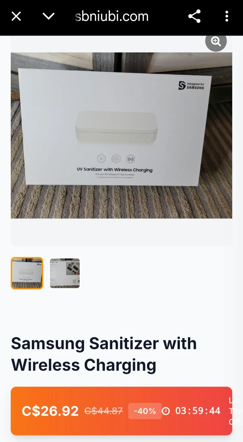 Samsung UV Sanitizer with Wireless Charging ✨️ - photo 4