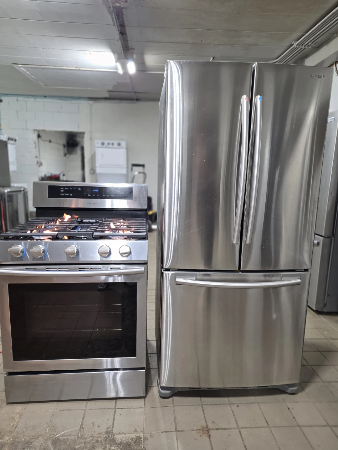 🔥𝗦𝗮𝗺𝘀𝘂𝗻𝗴 𝗦𝘁𝗮𝗶𝗻𝗹𝗲𝘀𝘀 𝗦𝘁𝗲𝗲𝗹 𝗚𝗮𝘀 𝗥𝗮𝗻𝗴𝗲 & 𝗥𝗲𝗳𝗿𝗶𝗴𝗲𝗿𝗮𝘁𝗼𝗿 𝗦𝗲𝘁🔥