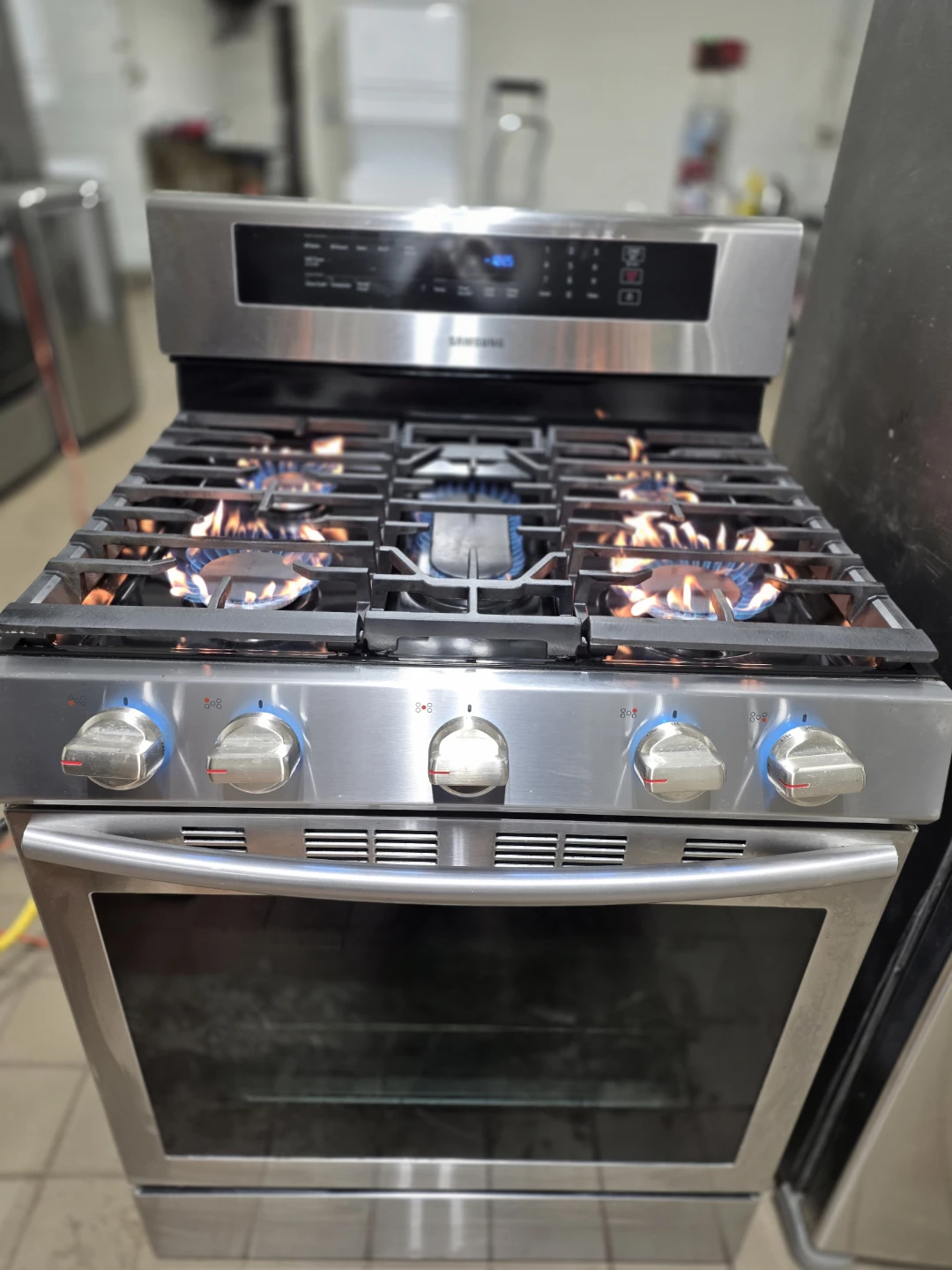 🔥𝗦𝗮𝗺𝘀𝘂𝗻𝗴 𝗦𝘁𝗮𝗶𝗻𝗹𝗲𝘀𝘀 𝗦𝘁𝗲𝗲𝗹 𝗚𝗮𝘀 𝗥𝗮𝗻𝗴𝗲 & 𝗥𝗲𝗳𝗿𝗶𝗴𝗲𝗿𝗮𝘁𝗼𝗿 𝗦𝗲𝘁🔥 - photo 2