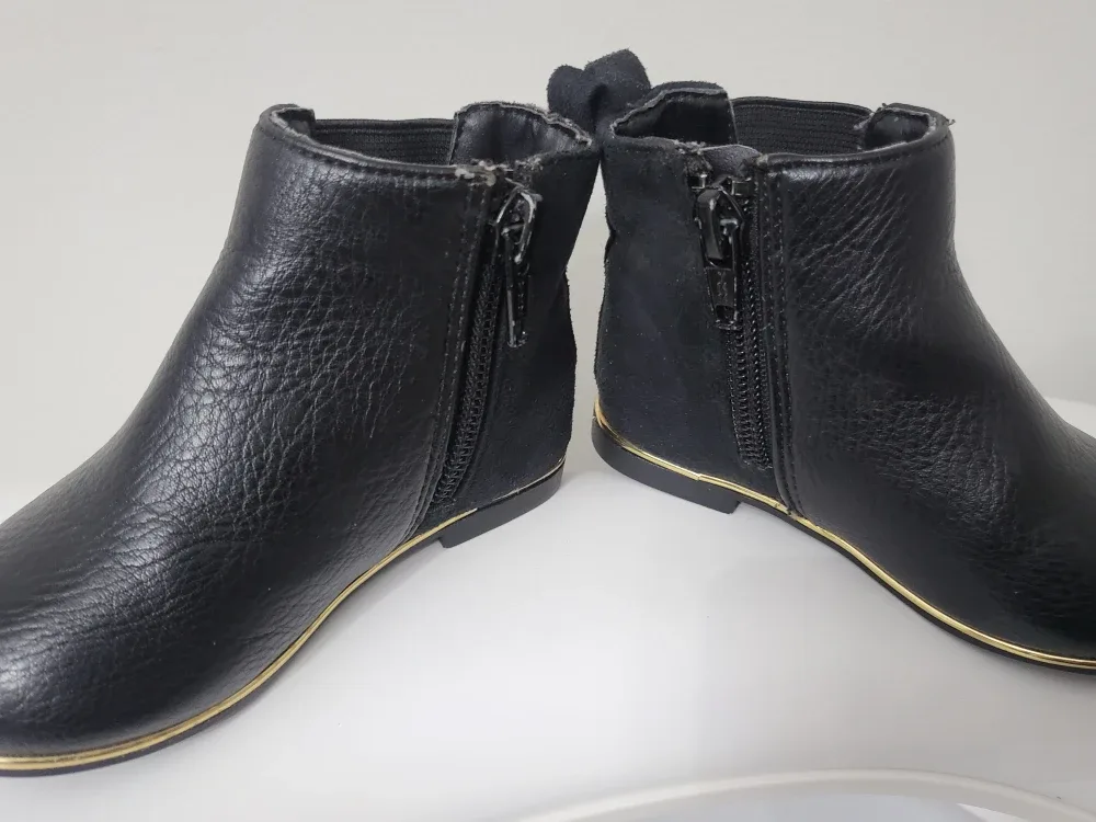 River Island Black Toddler Boots - Size 4 image indicator(3)