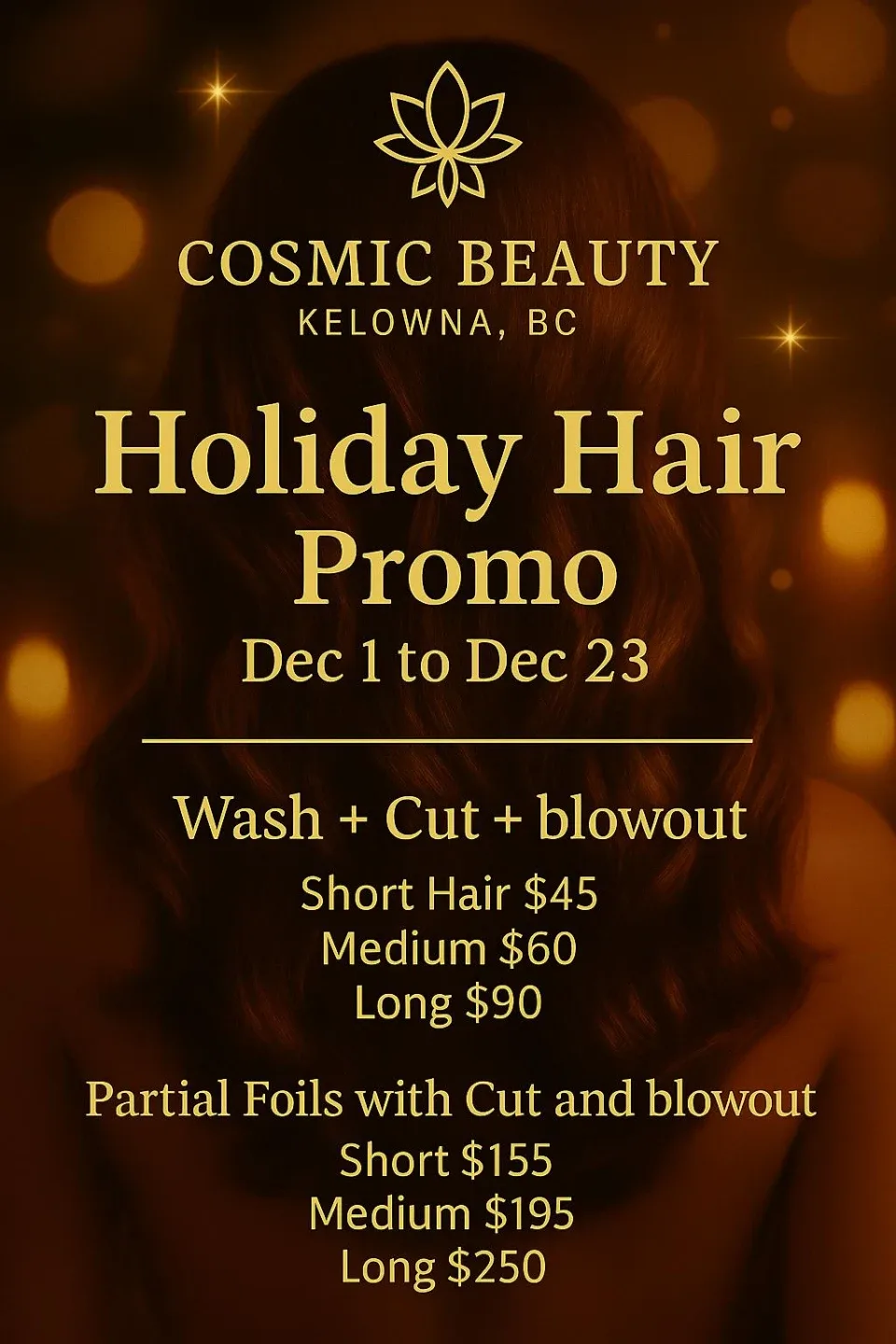 Holiday Hair Promotion