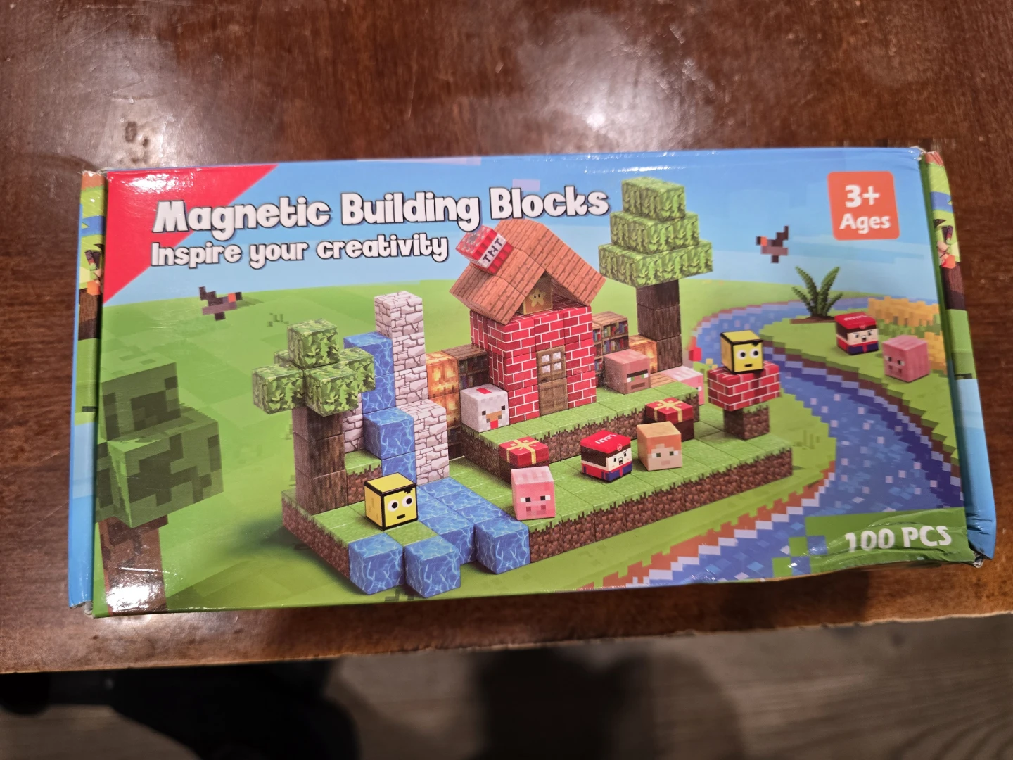 Magnetic Building Blocks - Minecraft Style - Ages 3+