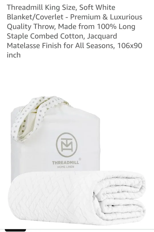 Brand New Threadmill King Size Blanket