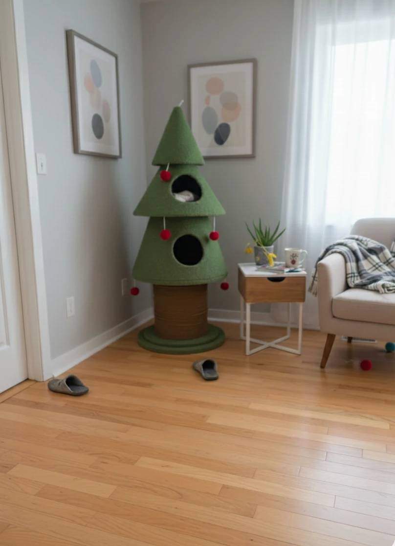 Cat Tree House, Green