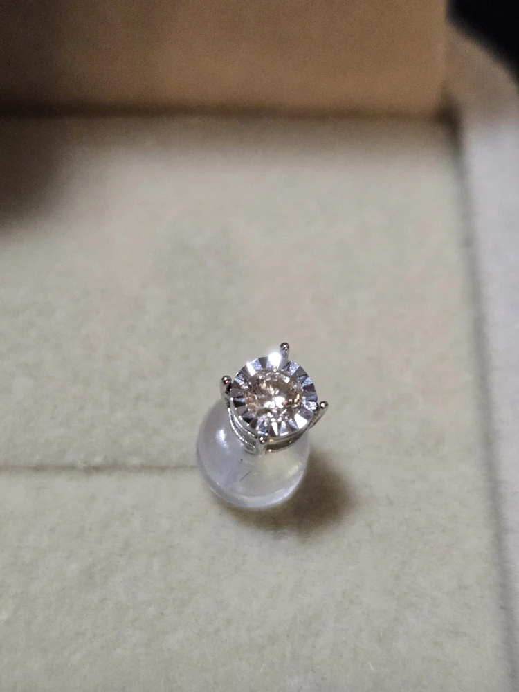 Natural Diamond Earrings in 18k Gold - photo 4