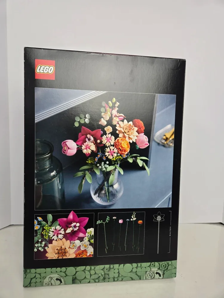 Brand new sealed lego botanicals pretty pink flower bouquet image indicator(4)
