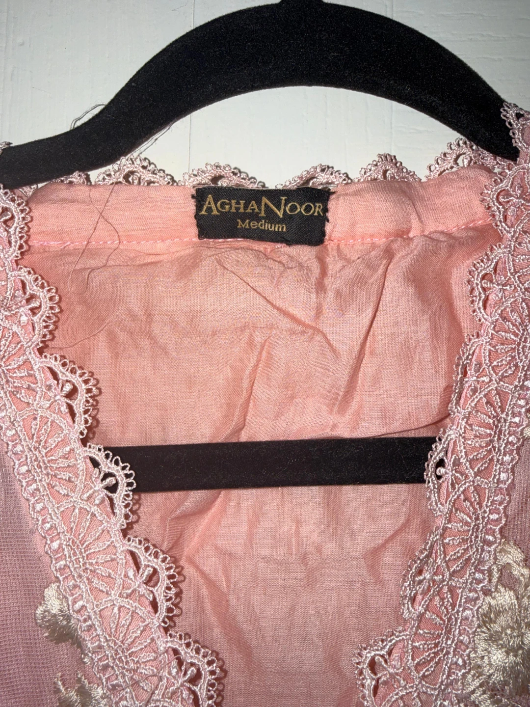 Agha Noor  Pink Lace Dress - photo 2