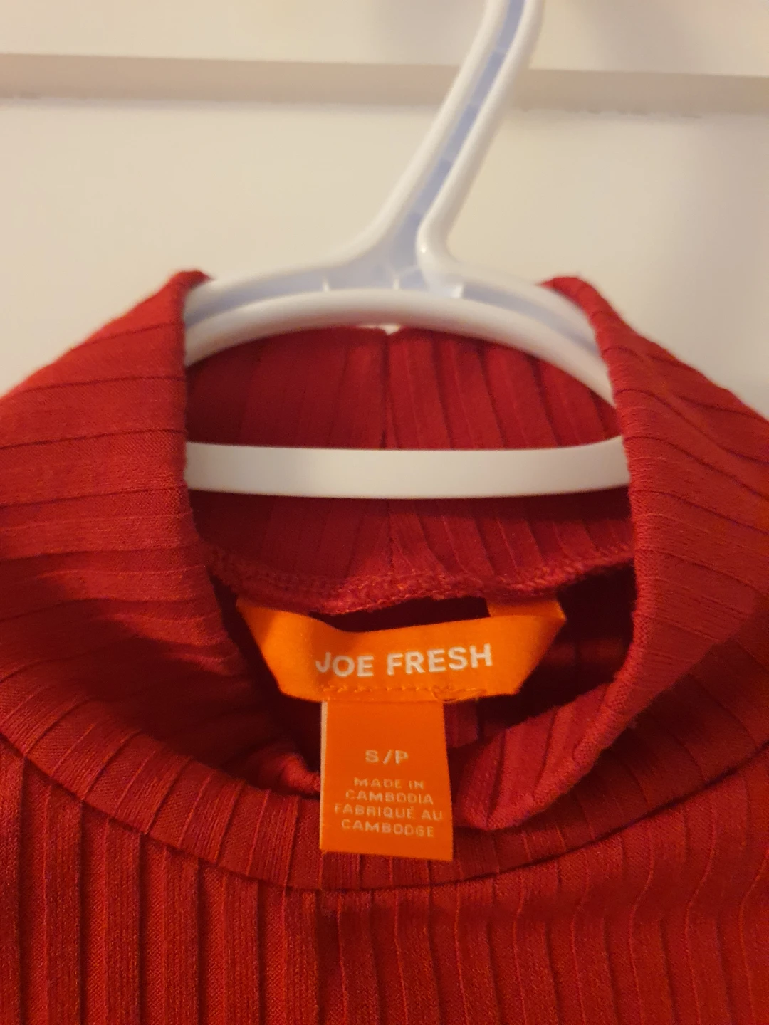 Joe Fresh Red Ribbed Turtleneck - Size S - photo 2