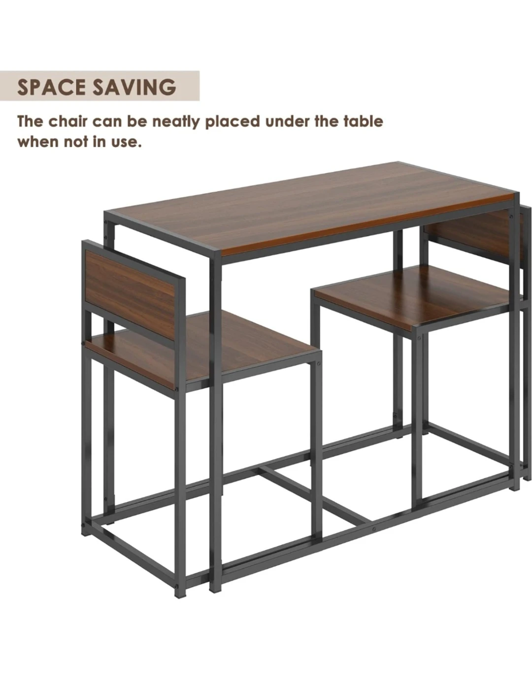 Space Saving Dining Table and Chairs Set