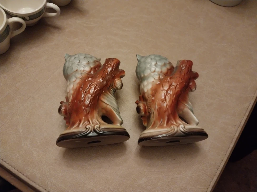 Vintage Owl Figurines - Pair - photo 3