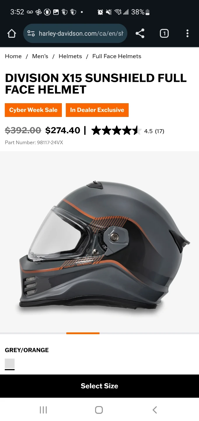 Harley-Davidson X15 Full Face Helmet(scorpion covert fx) - photo 3