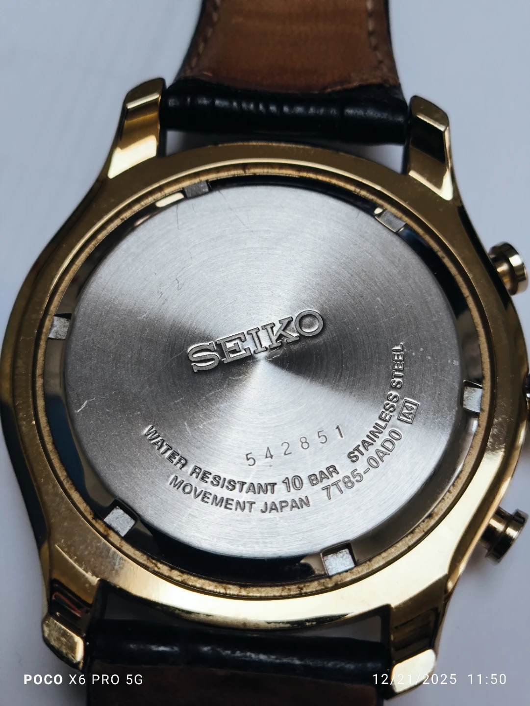 Seiko 7T85-0A70 Chronograph Watch - photo 3