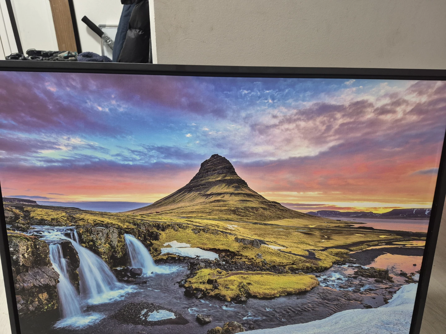 Kirkujufell canvas frame 37inch wide x 25inch tall