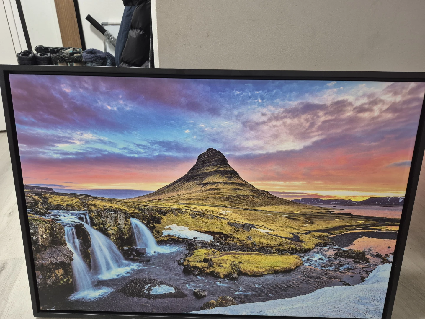 Kirkujufell canvas frame 37inch wide x 25inch tall - photo 2