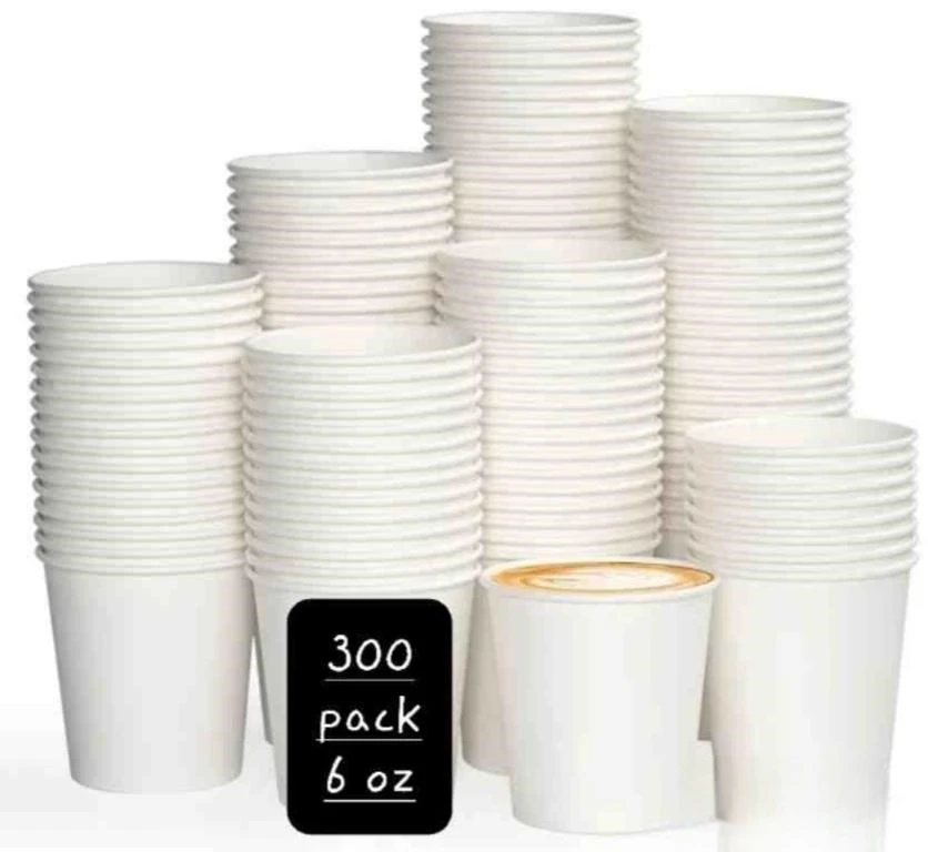 Paper Cups - 300 Pack, 6 oz