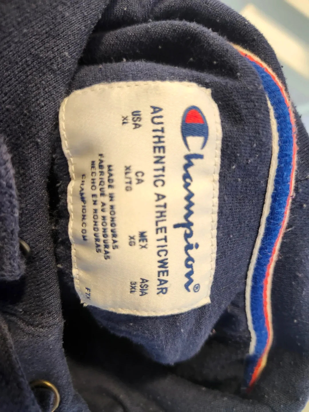 Champion Hoodie - Navy Blue - XL