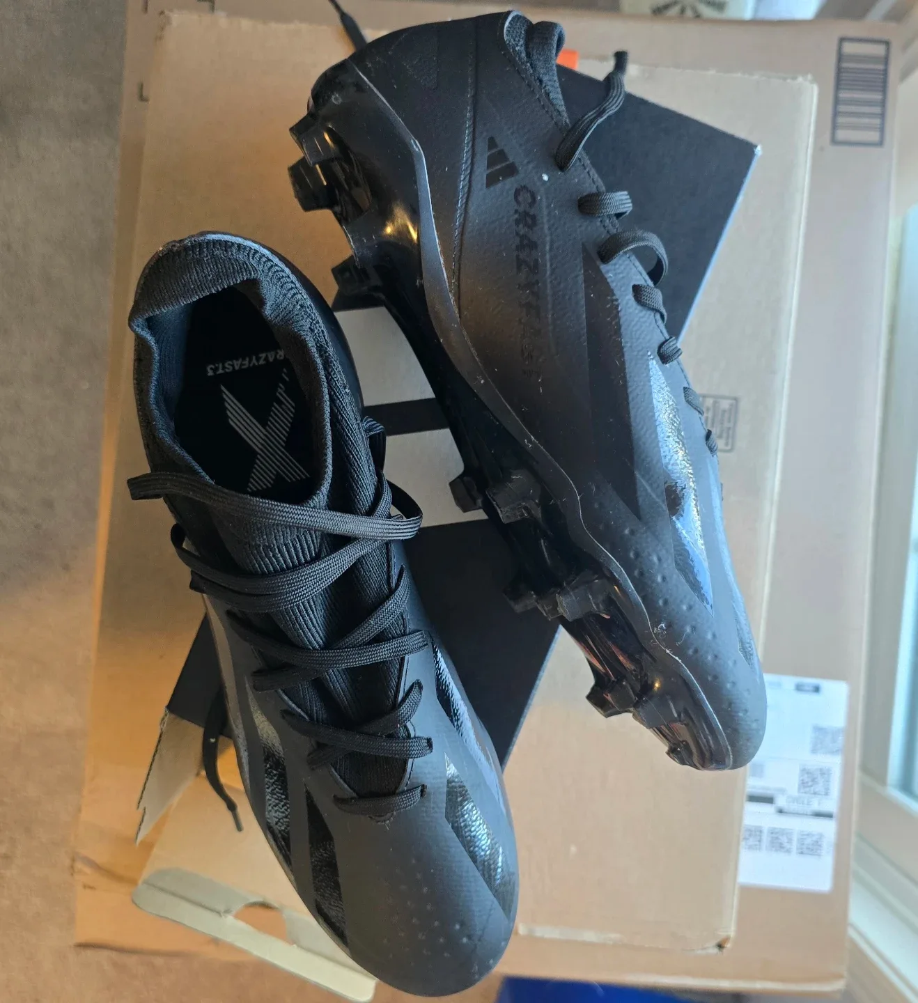 Adidas X Crazyfast.3 FG Soccer Cleats - Black