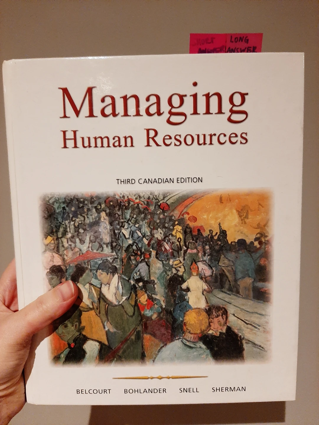 Managing Human Resources Book