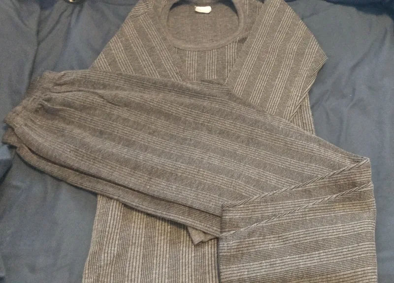 Striped Thermal Set - Top & Bottom - S image indicator(2)