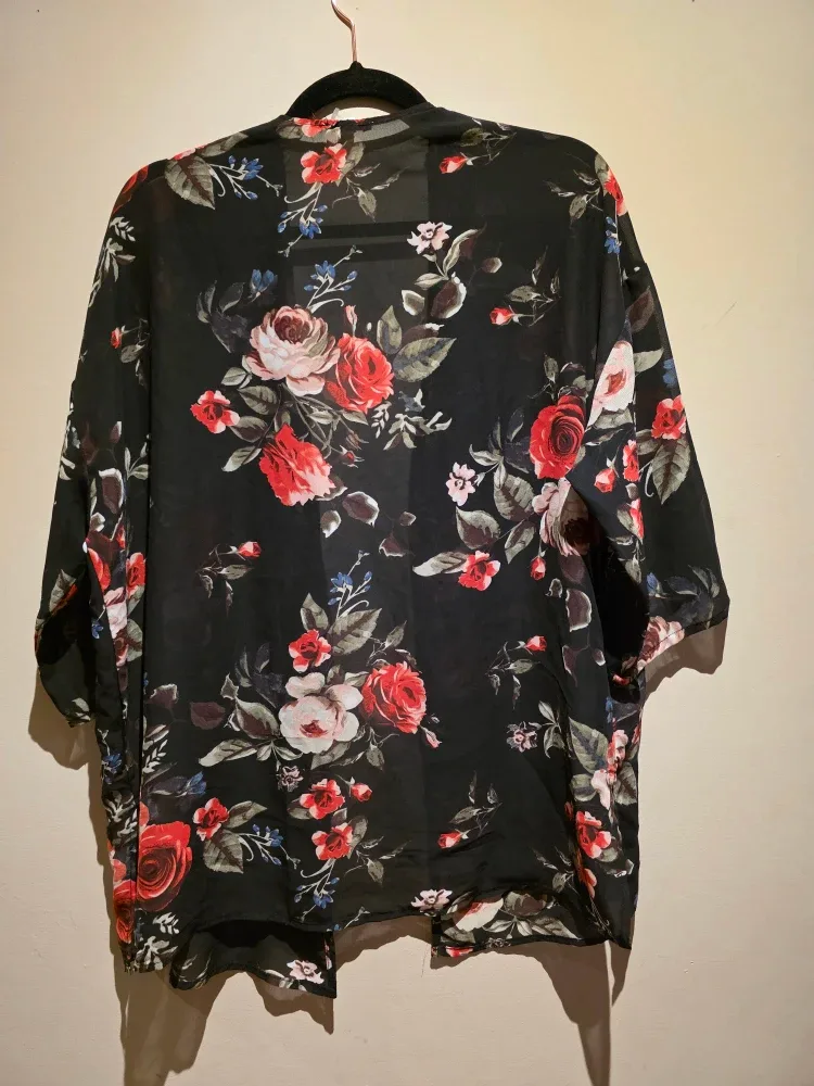 Floral Print Kimono - One Size image indicator(2)