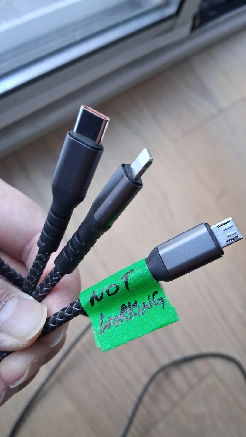 iPhone Lightning, USB-C Charging Cable, 2m Long image indicator(2)