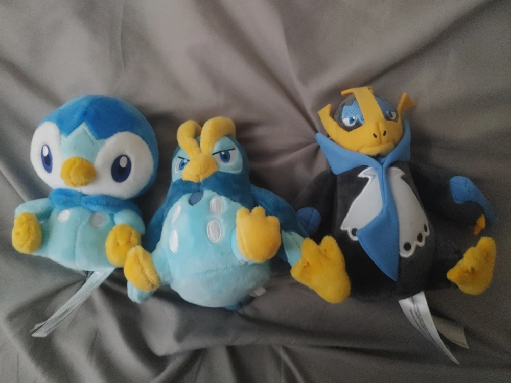 Pokemon Plush Toys - Piplup, Prinplup, Empoleon