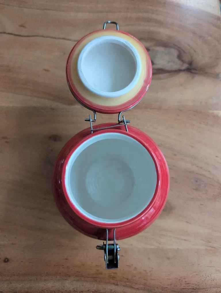 Small Ceramic Canister Lock Lid - #cleanout image indicator(2)