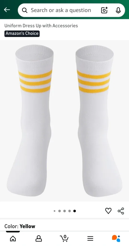 Cheerleader Costume Set - Size S image indicator(4)