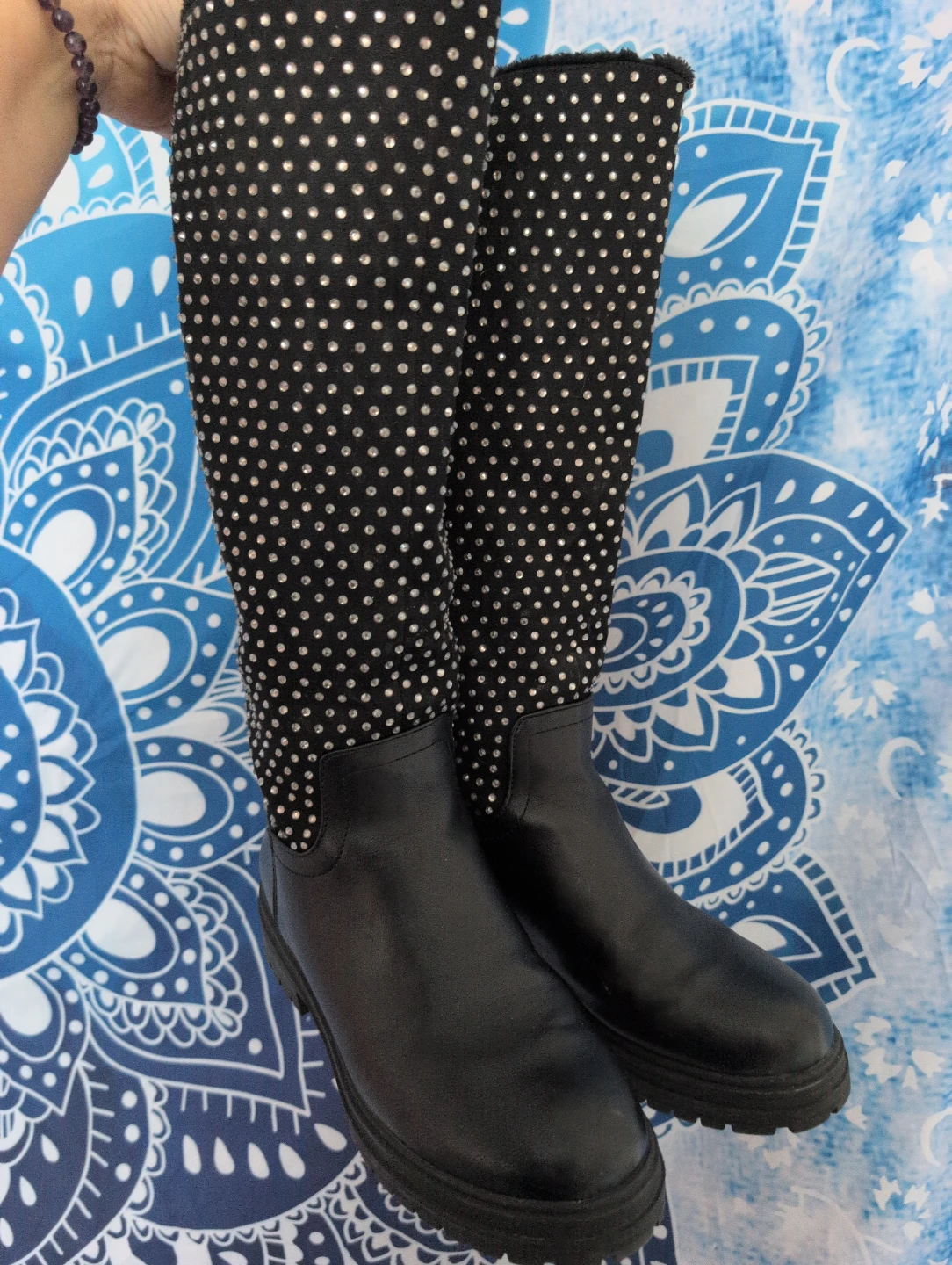 Call It Spring Black Boots - Size 8.5