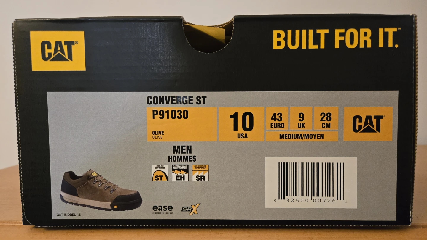 Caterpillar Converge ST P91030 Olive Size 10 Men's Safety Shoes
