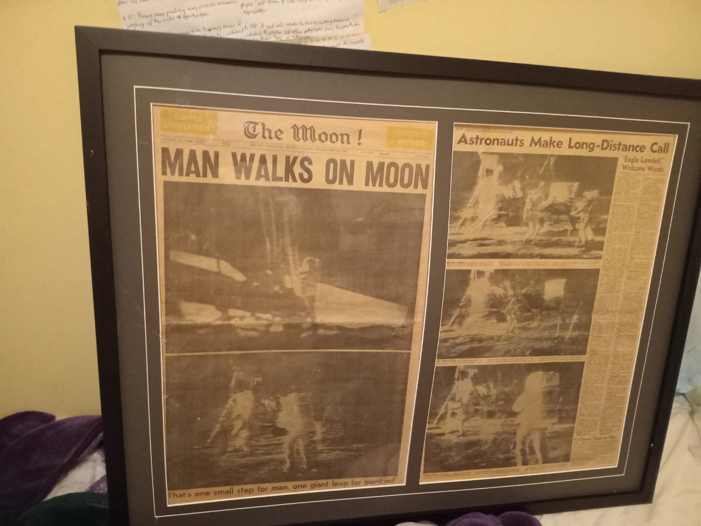 Man on Moon Vancouver Sun Newspaper - photo 5