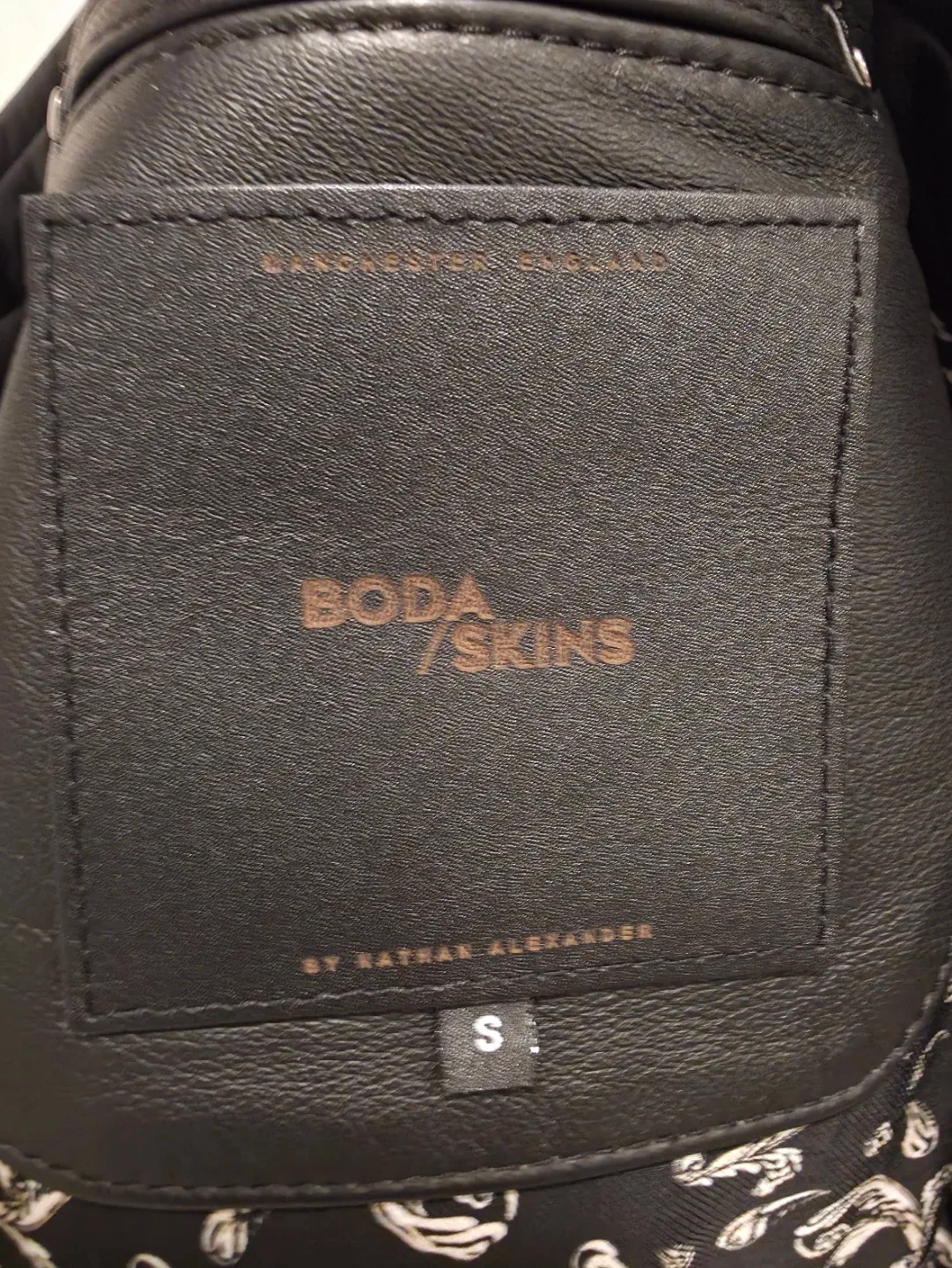 Boda Skins 'The Kay Michaels' Black Leather Jacket - Size S image indicator(3)