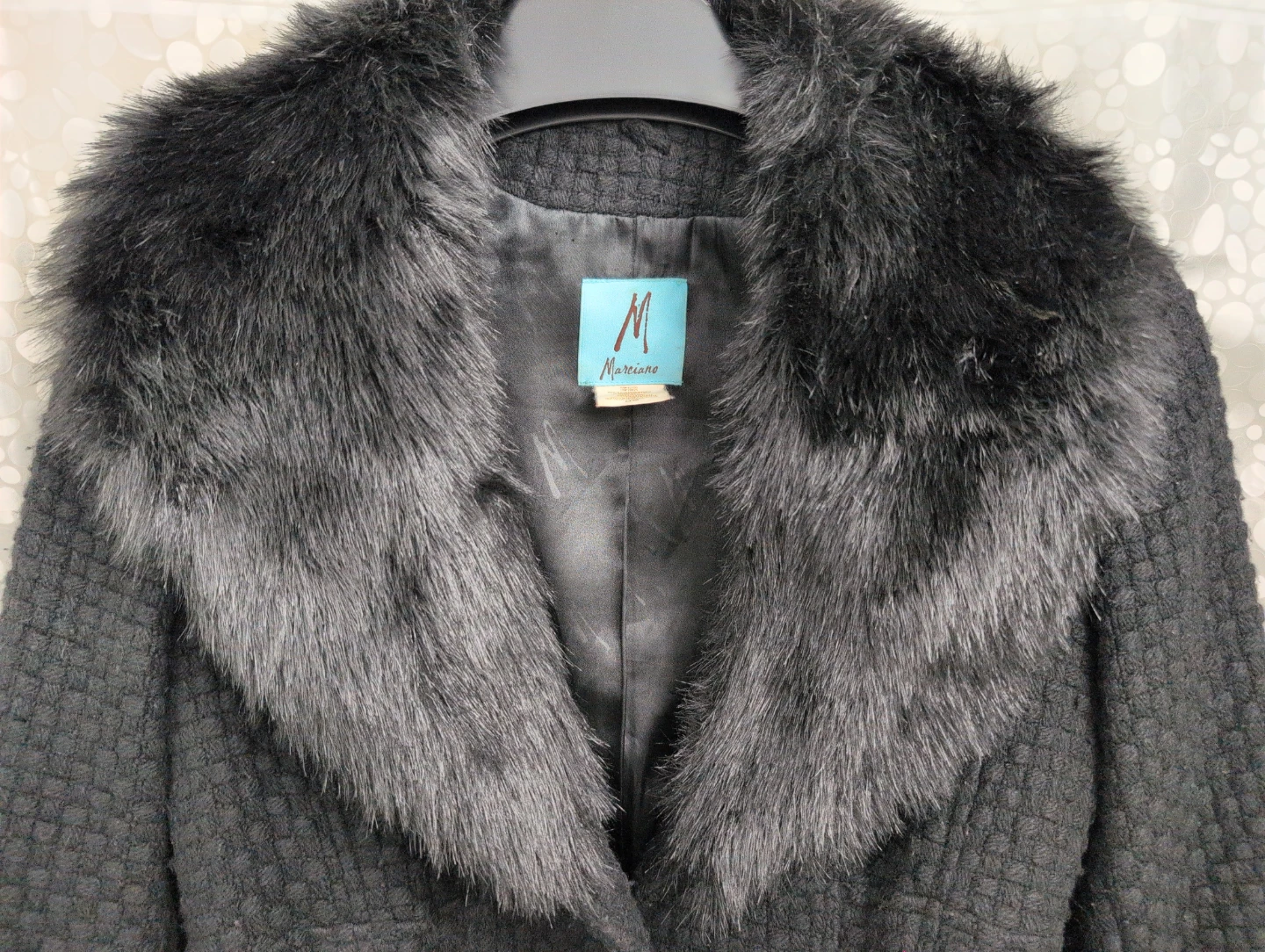 Marciano Black Wool Blend Coat - Size M - photo 3