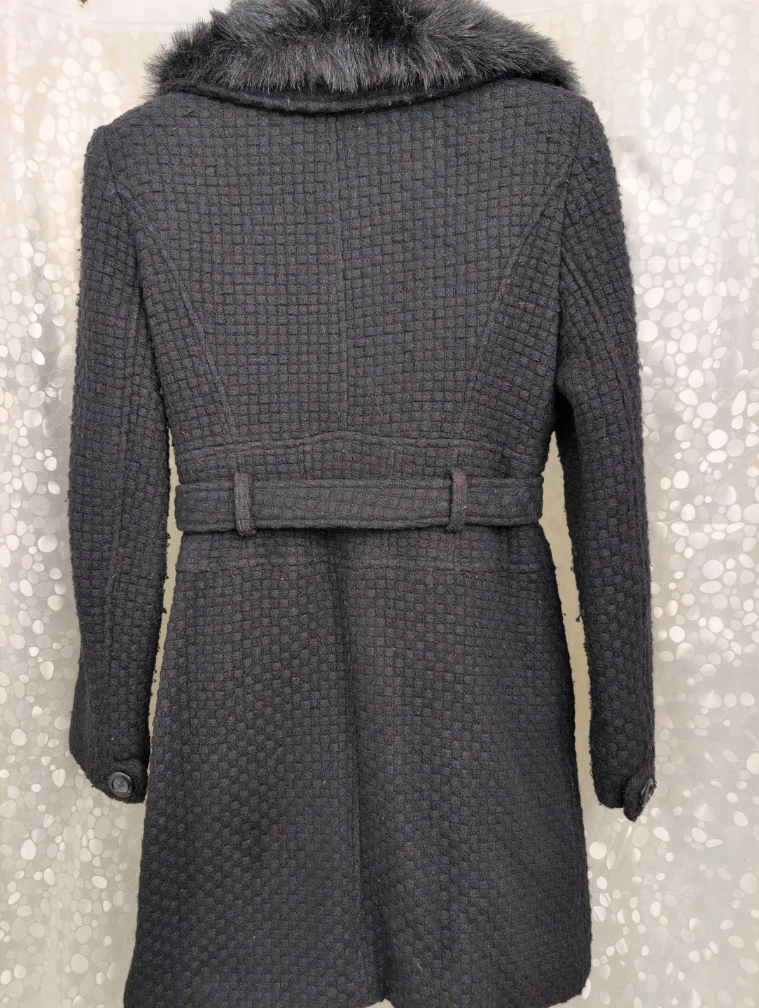 Marciano Black Wool Blend Coat - Size M - photo 4