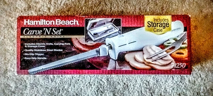 Hamilton Beach Carve 'N Set Electric Knife w/ Case